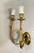 Mid-Century Italian Gilded Brass Sconces with Leaf Decoration, 1950s, Set of 2 14