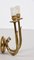Mid-Century Italian Gilded Brass Sconces with Leaf Decoration, 1950s, Set of 2, Image 7