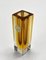 Mid-Century Italian Amber Yellow Sommerso Murano Glass Artistic Vase by Flavio Poli, 1970s, Image 6