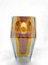 Mid-Century Italian Amber Yellow Sommerso Murano Glass Artistic Vase by Flavio Poli, 1970s, Image 12