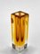Mid-Century Italian Amber Yellow Sommerso Murano Glass Artistic Vase by Flavio Poli, 1970s 10