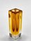 Mid-Century Italian Amber Yellow Sommerso Murano Glass Artistic Vase by Flavio Poli, 1970s, Image 10