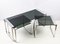 Tavolini ad incastro Mid-Century in metallo cromato, alluminio e vetro fumé, anni '70, set di 3, Immagine 12