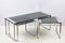 Mid-Century Italian Chromed Metal, Aluminum, Smoked Glass Nesting Tables, 1970s, Set of 3 11