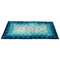 Tapis Mid-Century en Laine Vierge Bleue et Blanche de Samit Borgosesia, Italie, 1970s 1