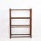 Mid-Century Italian Rattan Bookcase with 4 Crystal Glass Shelves, 1960s 4