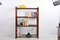 Mid-Century Italian Rattan Bookcase with 4 Crystal Glass Shelves, 1960s 11