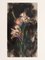 Flor en la oscuridad, Acuarela sobre papel, Enmarcado, Imagen 4