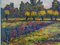 Gerhard Messemer, Weiden III, Color Etching on Paper, Framed 7