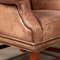 20th Century English Sheepskin Leather Wingback Armchair, Image 21