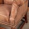 20th Century English Sheepskin Leather Wingback Armchair 15