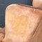 20th Century English Sheepskin Leather Wingback Armchair, Image 13