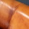 20th Century Dutch Three Seater Sheepskin Leather Sofa 36