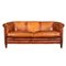 20th Century Dutch Three Seater Sheepskin Leather Sofa 1