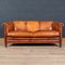 20th Century Dutch Three Seater Sheepskin Leather Sofa 2