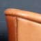 20th Century Dutch Sheepskin Leather Tub Chairs, Set of 2 15