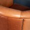 20th Century Dutch Sheepskin Leather Tub Chairs, Set of 2 21