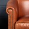 20th Century Dutch Sheepskin Leather Tub Chairs, Set of 2 7