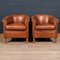 20th Century Dutch Sheepskin Leather Tub Chairs, Set of 2, Image 3