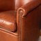 20th Century Dutch Sheepskin Leather Tub Chairs, Set of 2 8