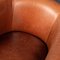 20th Century Dutch Sheepskin Leather Tub Chairs, Set of 2, Image 13