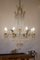 Empire Chandelier in Golden Iron and Crystals, 8 Candles 12