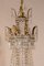 Empire Chandelier in Golden Iron and Crystals, 8 Candles 7