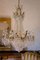 Empire Chandelier in Golden Iron and Crystals, 8 Candles 2