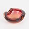 Mid-Century Italian Ruby Red Murano Sommerso Glass Bowl or Ashtray, 1960s 2