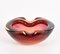 Mid-Century Italian Ruby Red Murano Sommerso Glass Bowl or Ashtray, 1960s 8