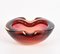 Mid-Century Italian Ruby Red Murano Sommerso Glass Bowl or Ashtray, 1960s, Image 8