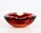 Mid-Century Italian Ruby Red Murano Sommerso Glass Bowl or Ashtray, 1960s, Image 9