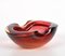 Mid-Century Italian Ruby Red Murano Sommerso Glass Bowl or Ashtray, 1960s, Image 10
