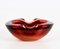 Mid-Century Italian Ruby Red Murano Sommerso Glass Bowl or Ashtray, 1960s 4