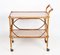 Mid-Century Italian Bamboo, Rattan and Formica Bar Serving Cart, 1950s 8