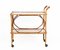 Mid-Century Italian Bamboo, Rattan and Formica Bar Serving Cart, 1950s, Image 11