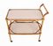 Mid-Century Italian Bamboo, Rattan and Formica Bar Serving Cart, 1950s 3