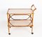 Mid-Century Italian Bamboo, Rattan and Formica Bar Serving Cart, 1950s 10