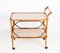 Mid-Century Italian Bamboo, Rattan and Formica Bar Serving Cart, 1950s, Image 10
