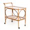 Mid-Century Italian Bamboo, Rattan and Formica Bar Serving Cart, 1950s 5