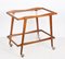 Mid-Century Italian Beech and Brass Serving Bar Cart by Cesare Lacca, Italy, 1950s 13