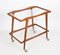 Mid-Century Italian Beech and Brass Serving Bar Cart by Cesare Lacca, Italy, 1950s 9