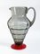 Italian Smoked and Red Glass Carafe by Napoleone Martinuzzi for Venini, 1930s, Image 2