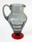 Italian Smoked and Red Glass Carafe by Napoleone Martinuzzi for Venini, 1930s, Image 11