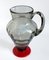 Italian Smoked and Red Glass Carafe by Napoleone Martinuzzi for Venini, 1930s 4