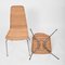 Italienische Mid-Century Stühle aus verchromtem Metall mit abnehmbarem Rattan & Korbgeflecht, 1970er, 4er Set 14