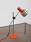 Lampe de Bureau Ajustable Mid-Century en Métal Orange et Aluminium par Bruno Gatta pour Stilnovo, 1960s 6