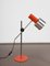 Mid-Century Adjustable Orange Metal and Aluminum Table Lamp by Bruno Gatta for Stilnovo, 1960s 5