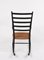 Mid-Century Scandinavian Black Wood Rocking Chair with Rope Seat, 1950s 8