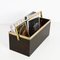 Mid-Century Tortoiseshell Acrylic Glass & Brass Magazine Rack, 1970 13